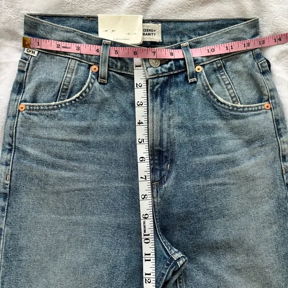 CITIZENS OF HUMANITY Valerie High Rise Tapered Stirrup Jeans--24 - Picture 15 of 16